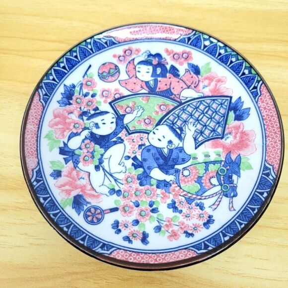 Vintage Japanese Mitsukoshi Handpainted Asian Plate - Picture 3 of 16
